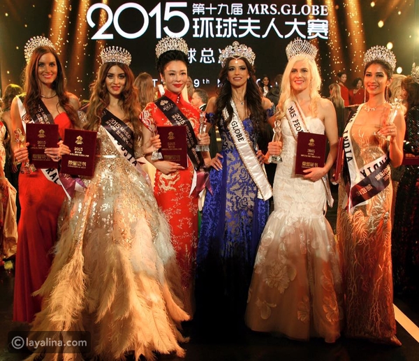 صور اللبنانية سيلفيا يمين تحصد لقب ملكة جمال الكرة الأرضية لعام 2015