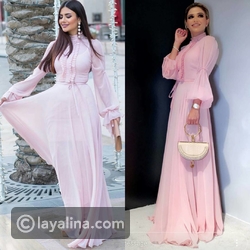 ديما الأسدي ونهى نيل بنفس الفستان الوردي الناعم