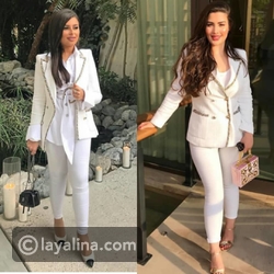 روان بن حسين ومينا الشيخلي بنفس الحلة الكلاسيكية البيضاء