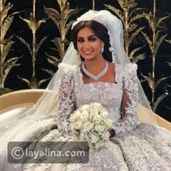 العنود بفستان الزفاف