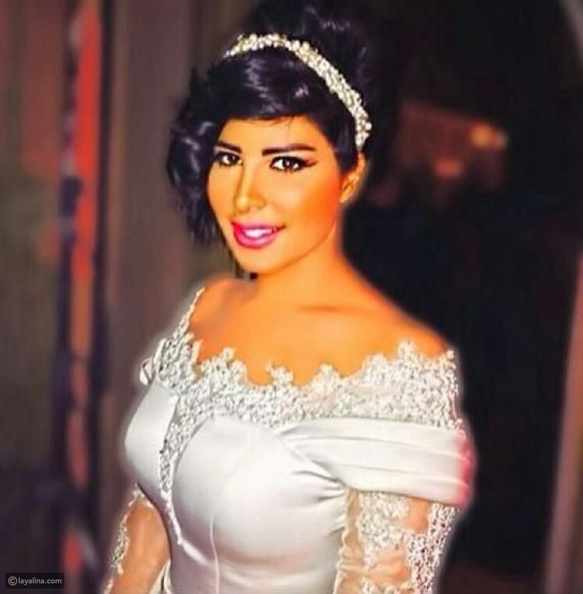 شمس الكويتية بفستان الزفاف من جلسة تصوير