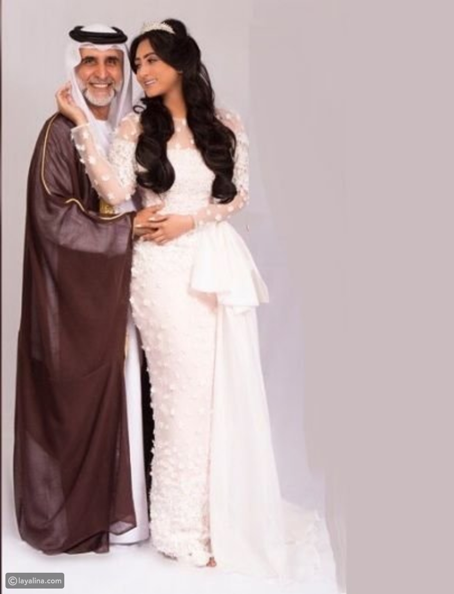 الفنانة البحرينية هيفاء حسين بفستان الزفاف