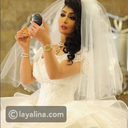 الكويتية هنادي الكندري بفستان زفاف