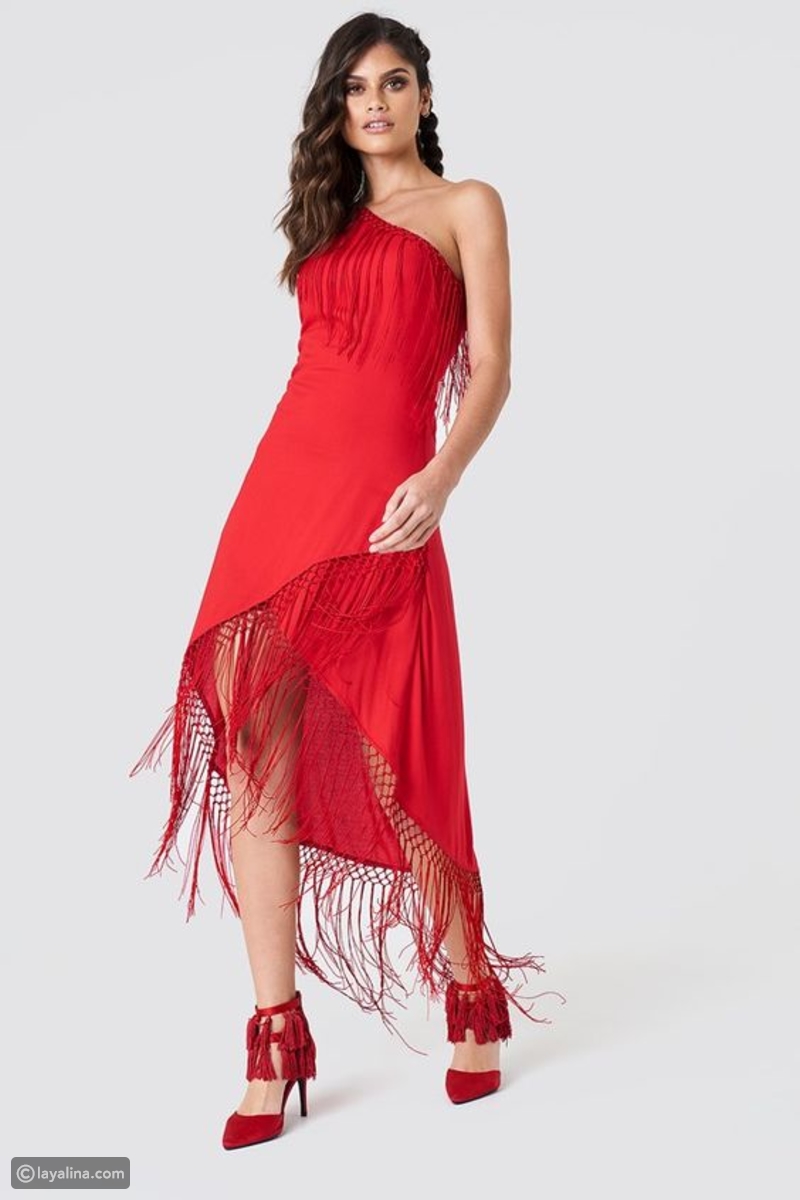 فساتين شراشيب للخطوبه والسهرات 2019