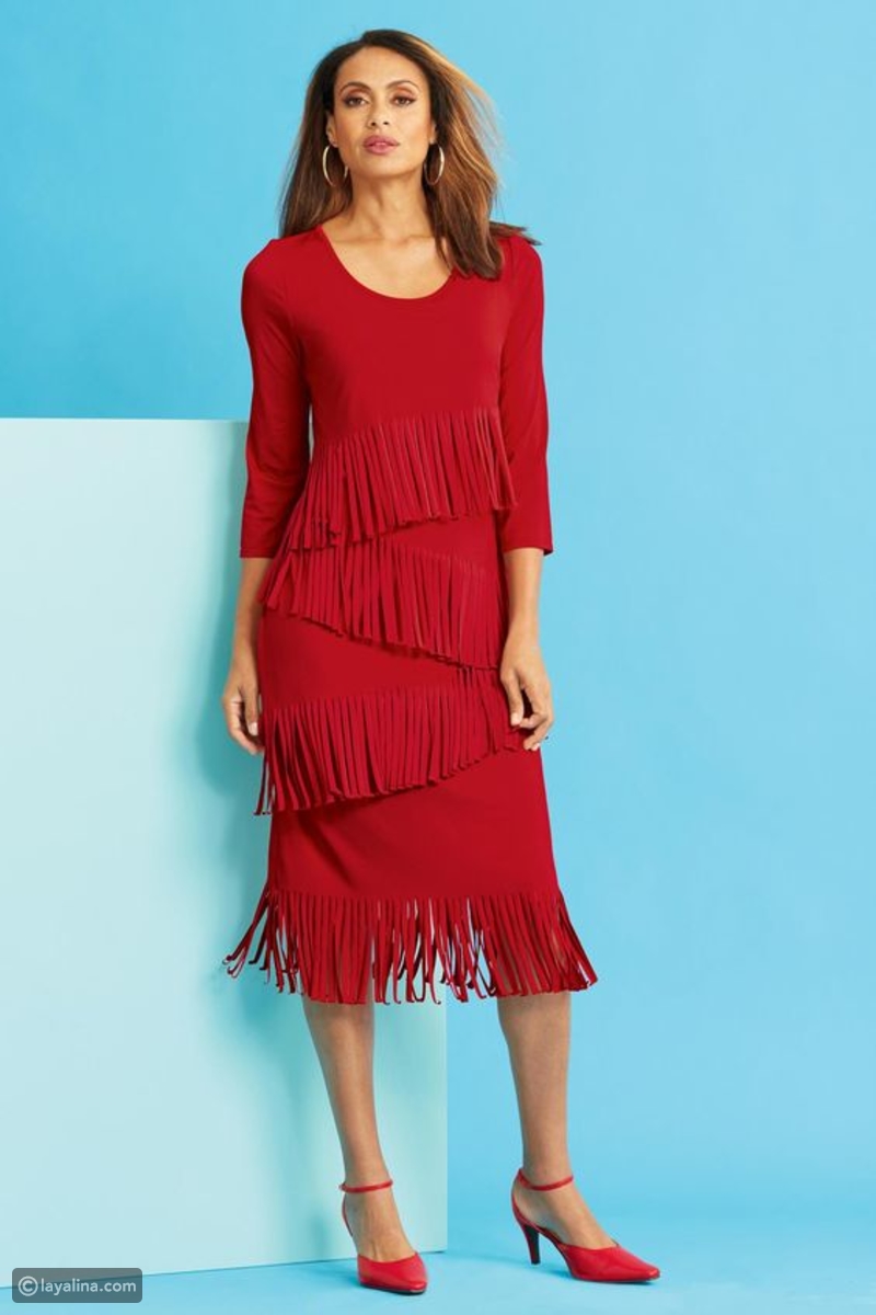 فساتين شراشيب للخطوبه والسهرات 2019