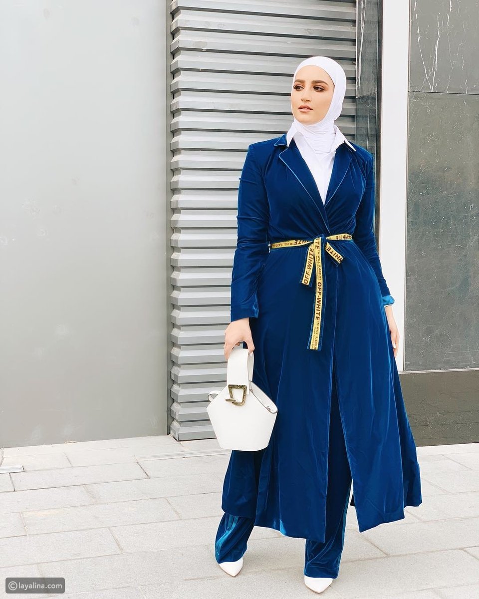 طرق مختلفة لارتداء الحجاب الأبيض على طريقة دلال الدوب