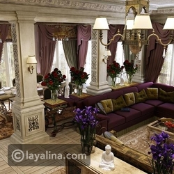 ديكورات جبسية راقية للمجالس والصالات ليالينا