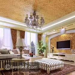 ديكورات جبسية راقية للمجالس والصالات ليالينا