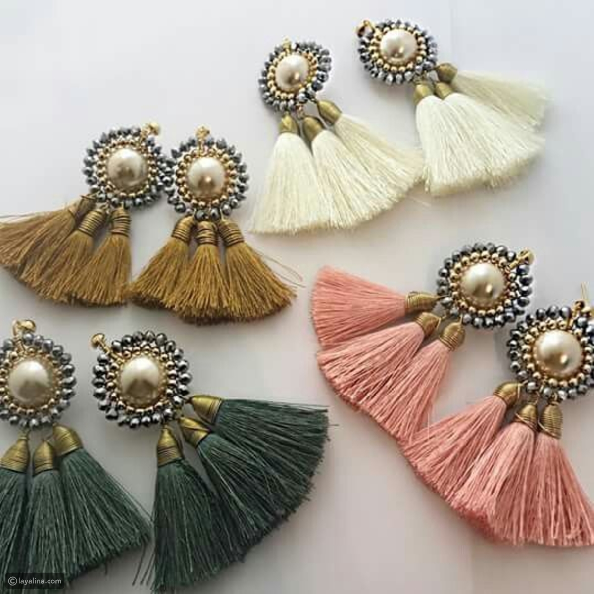 اكسسوارات حريمى الاقرااط الشراشيب بالوان