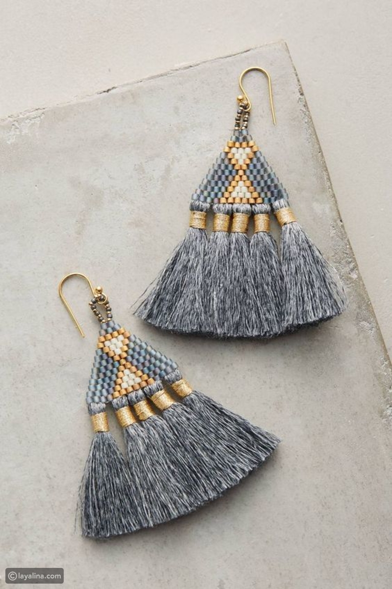 اكسسوارات حريمى الاقرااط الشراشيب بالوان