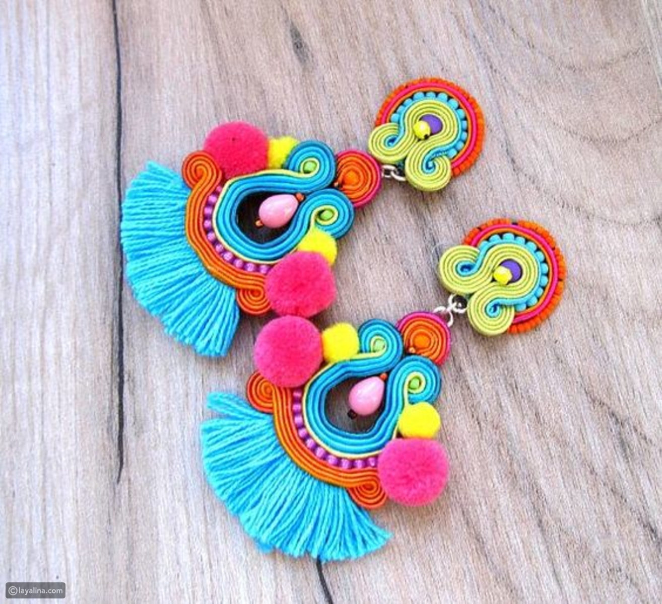 اكسسوارات حريمى الاقرااط الشراشيب بالوان