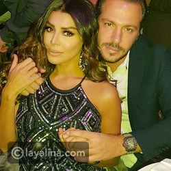 أمل بوشوشة مع زوجها