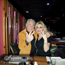 مصطفى فهمي مع زوجته فاتن موسى