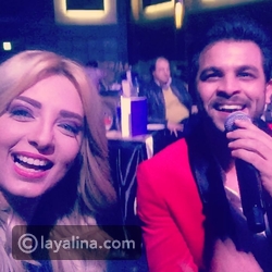 محمد رشاد وخطيبته المذيعة مي حلمي