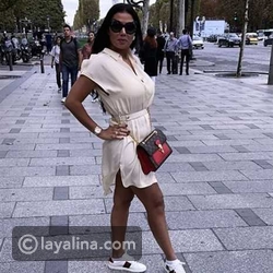 رانيا يوسف بإطلالة صيفية جريئة بفستان أوف وايت قصير