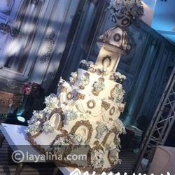 كعكة زفاف شيماء هلالي فخمة للغاية