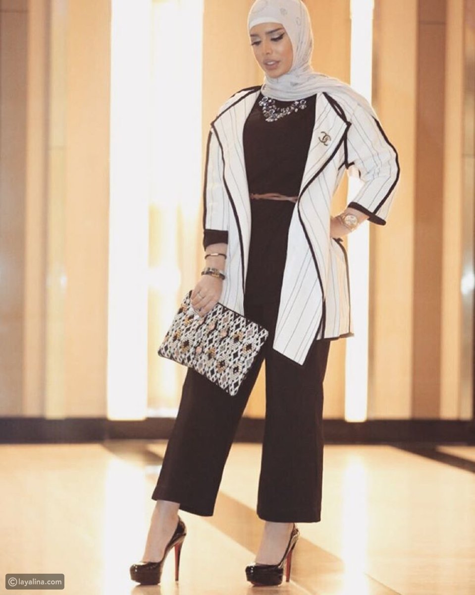 أزياء الفاشينيستا المحجبة زهراء أشكناني لإطلالة كلها أناقة واحتشام