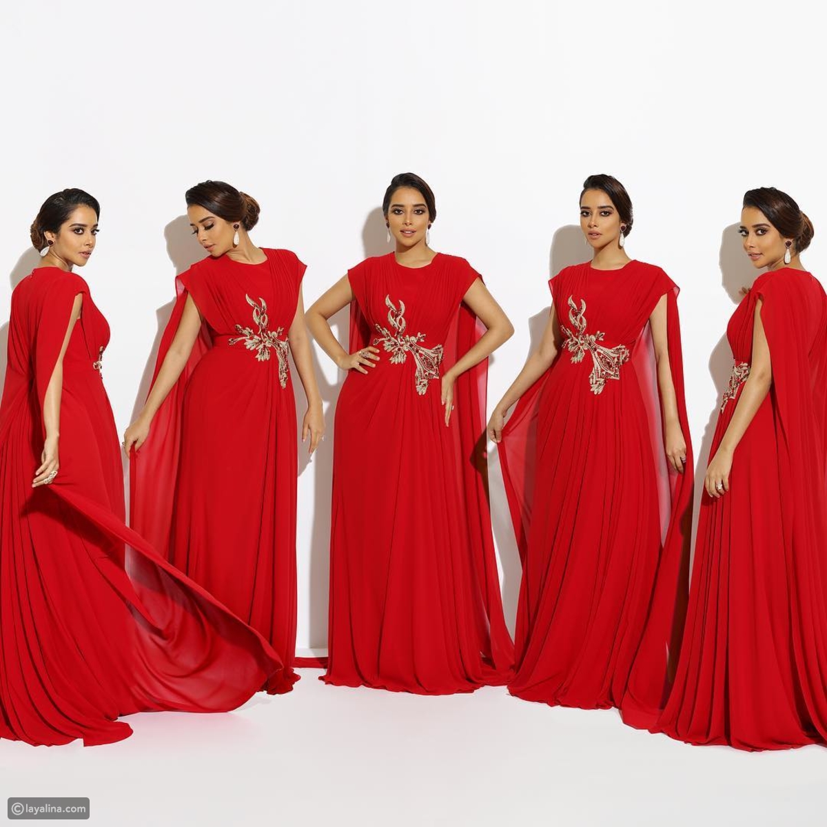 فستان بلقيس فتحي من تصميم باسل سودا