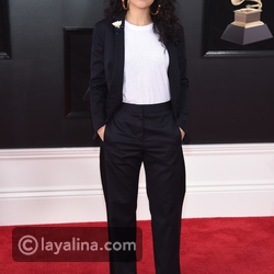 أليسيا كارا بملابس لا تناسب السجادة الحمراء بحفل Grammy Awards 2018
