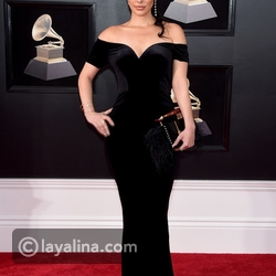 أنابيل أكوستا متألقة بإطلالة ناعمة بحفل Grammy Awards 2018