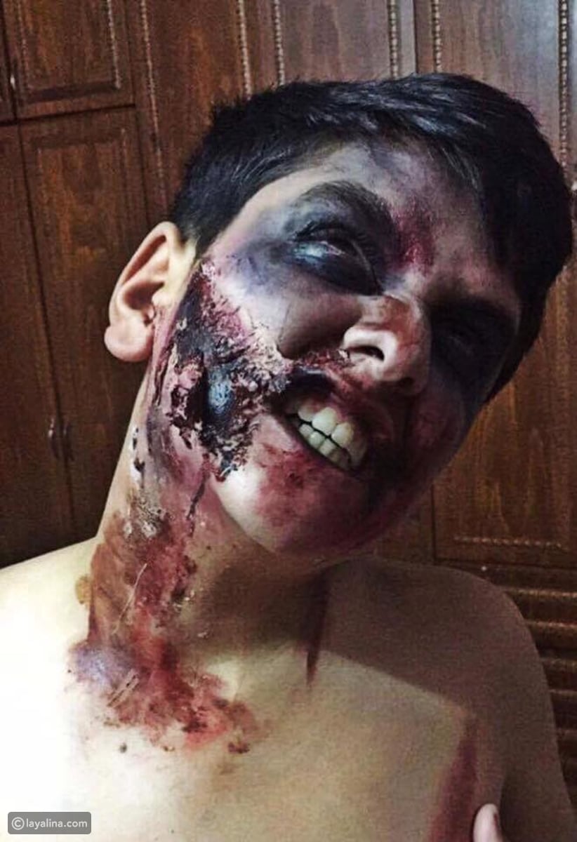 طريقة مكياج سينمائي لافلام الرعب