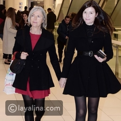 سلمى ارجش مع والدتها