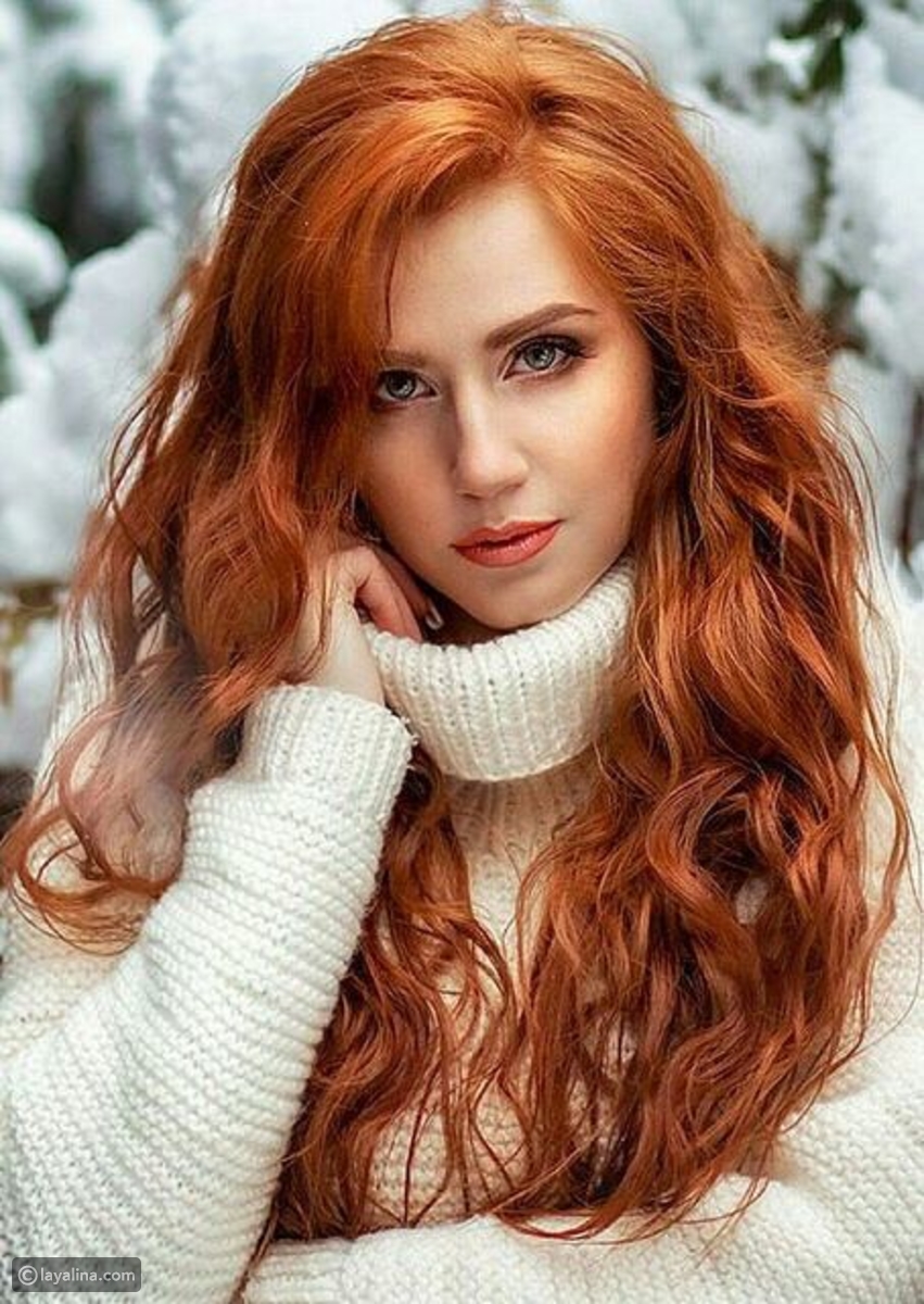 صبغات وتسريحات باللون الجرئ الاحمر