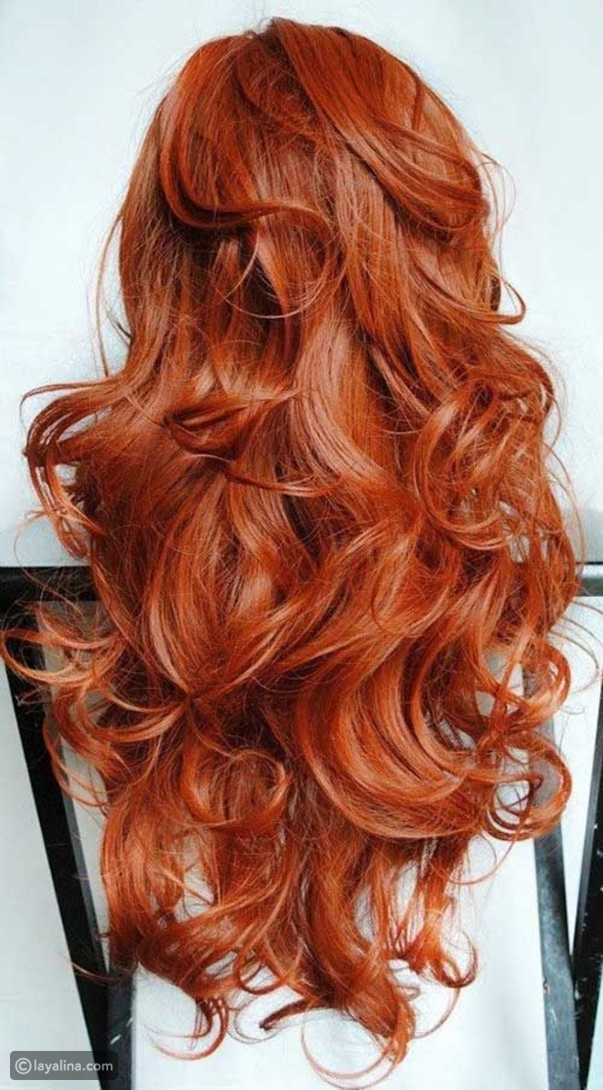 صبغات وتسريحات باللون الجرئ الاحمر