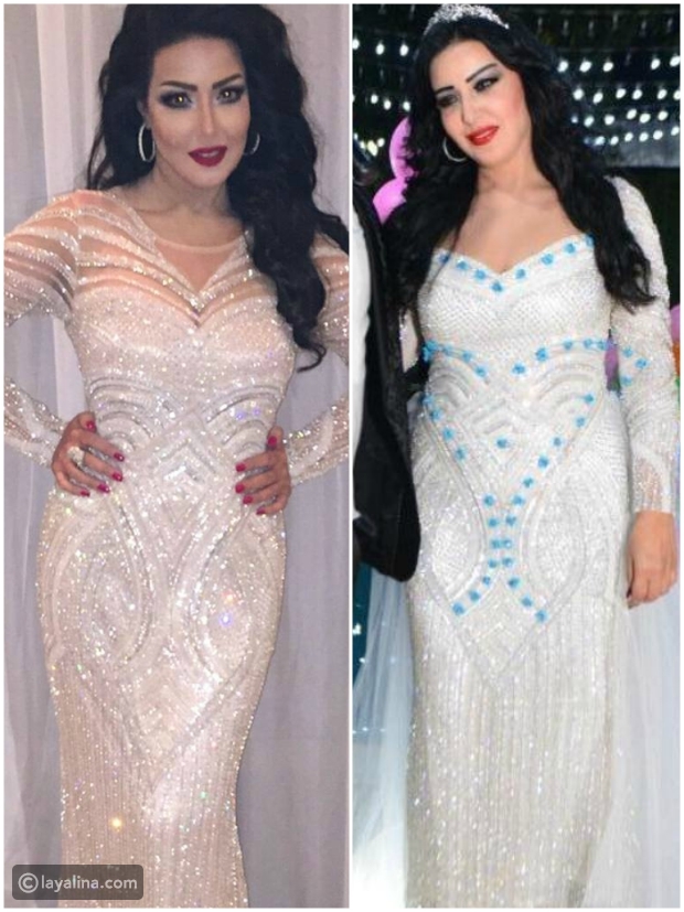 صور قديمة تكشف أن سمية الخشاب قد ارتدت فستان عقد قرانها من قبل