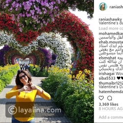 هكذا احتفلت رانيا فريد شوقي بعيد الحب