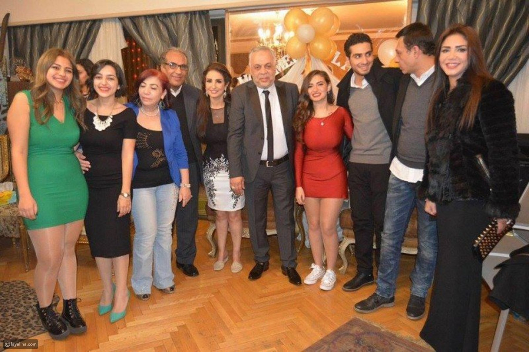 صورة عائلية لخطوبة محمد الشرنوبي وابنة أمل رزق