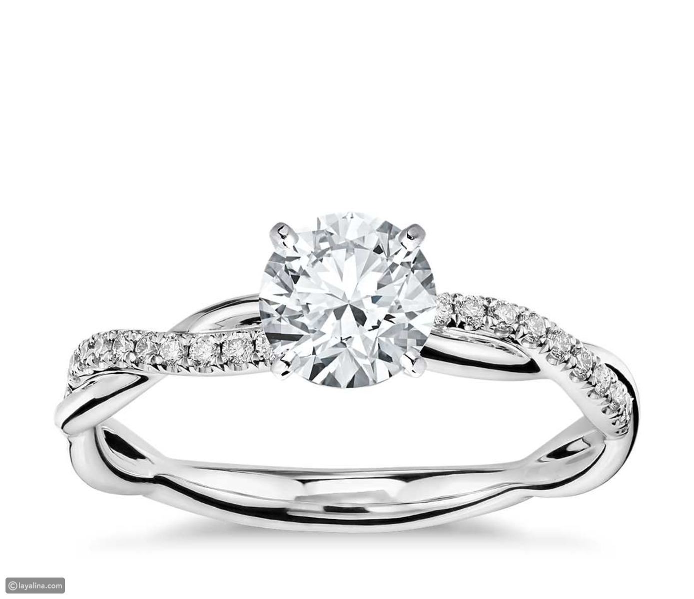 خاتم خطوبة بشكل ملتوي