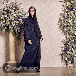 عياية من موزان لون أسود بتفاصيل ناعمة