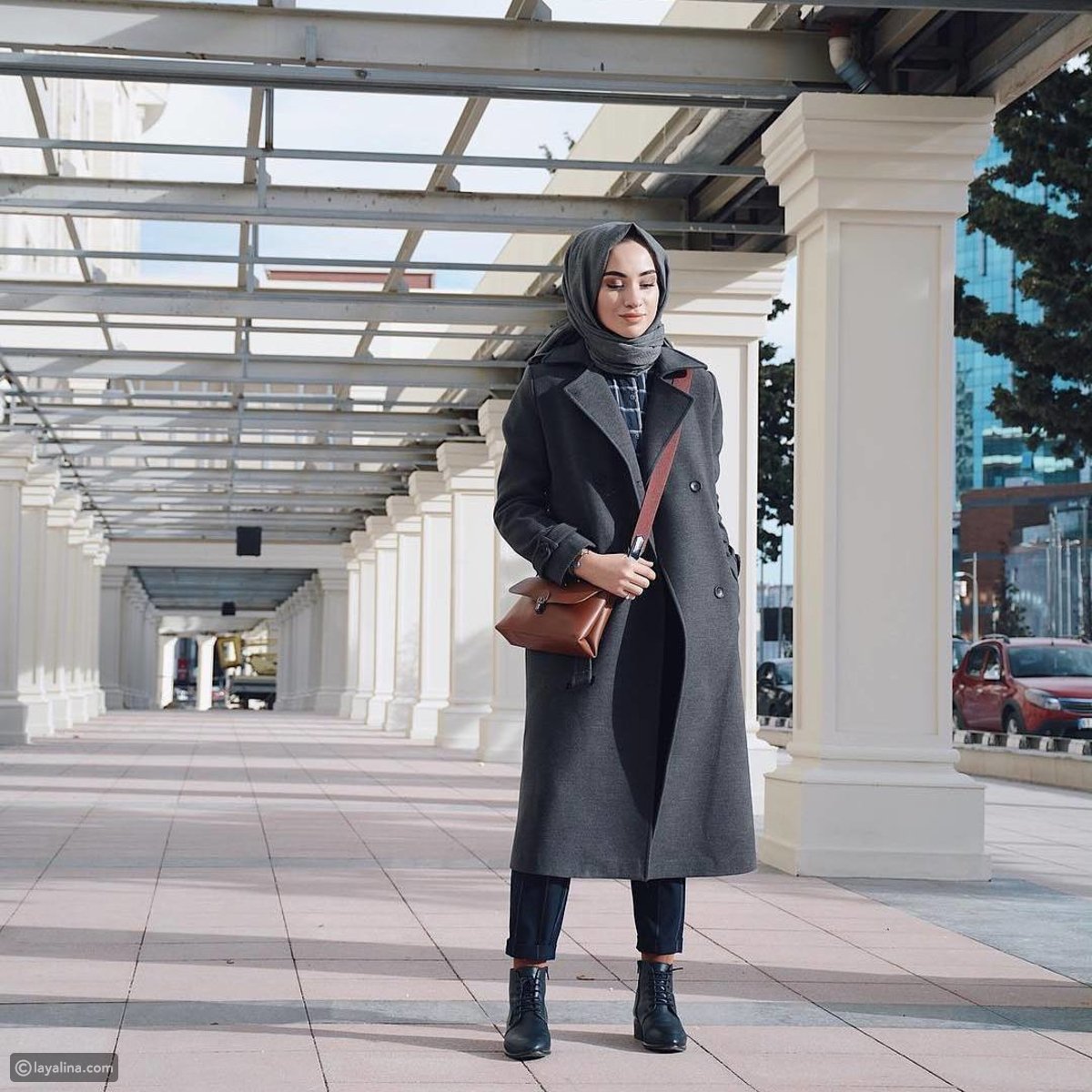 ازياء محجبات متنوعه ماركه لشتاء