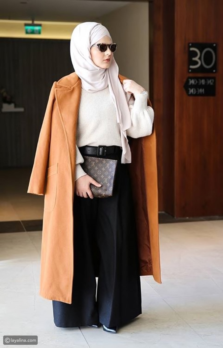 ازياء محجبات متنوعه ماركه لشتاء