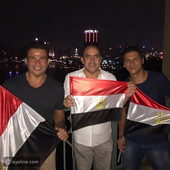 عمرو دياب يحتفل بتأهل المنتخب لكأس العالم