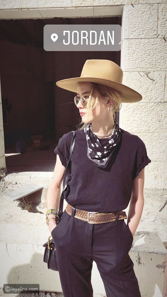 آمبر هيرد في الأردن