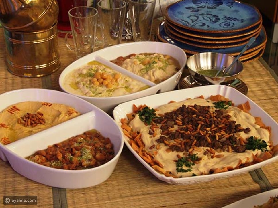 طريقة تحضير فتة الحمص وطرق تجهيز الدقة والفول