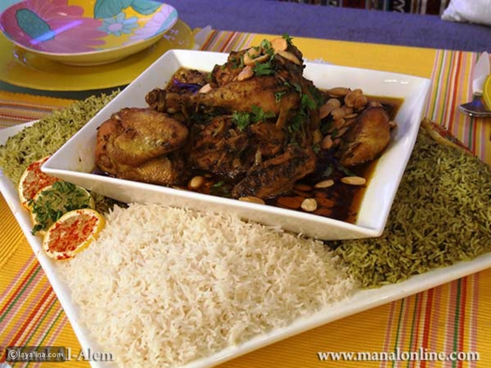 دجاج مع الصلصة البنية من مطبخ منال العالم