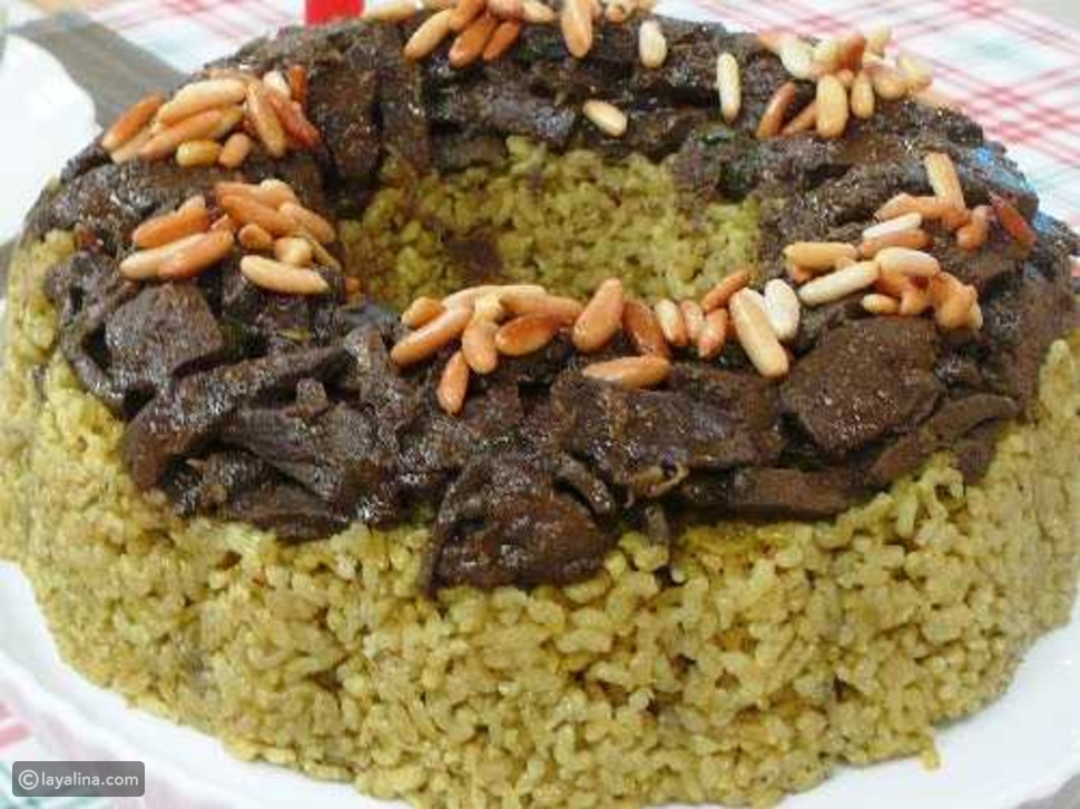 أرز بالكبدة من مطبخ منال العالم