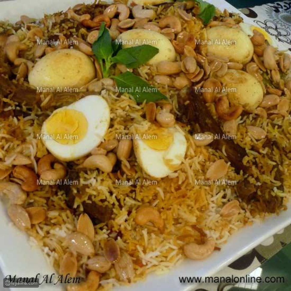 برياني ريش الغنم من مطبخ منال العالم