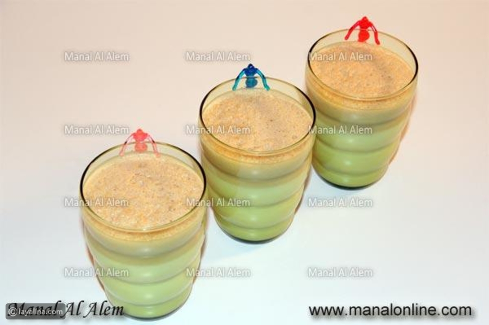 مشروب الفول السوداني بالحليب من مطبخ منال العالم