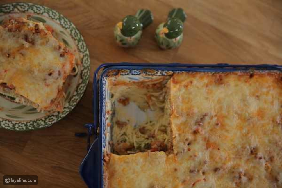 سباغيتي بطريقة منال العالم