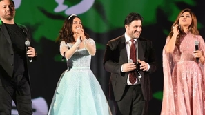 فيديو رصد لحظة غضب نجوى كرم وملحم زين من ديانا حداد أمام جمهور الرياض