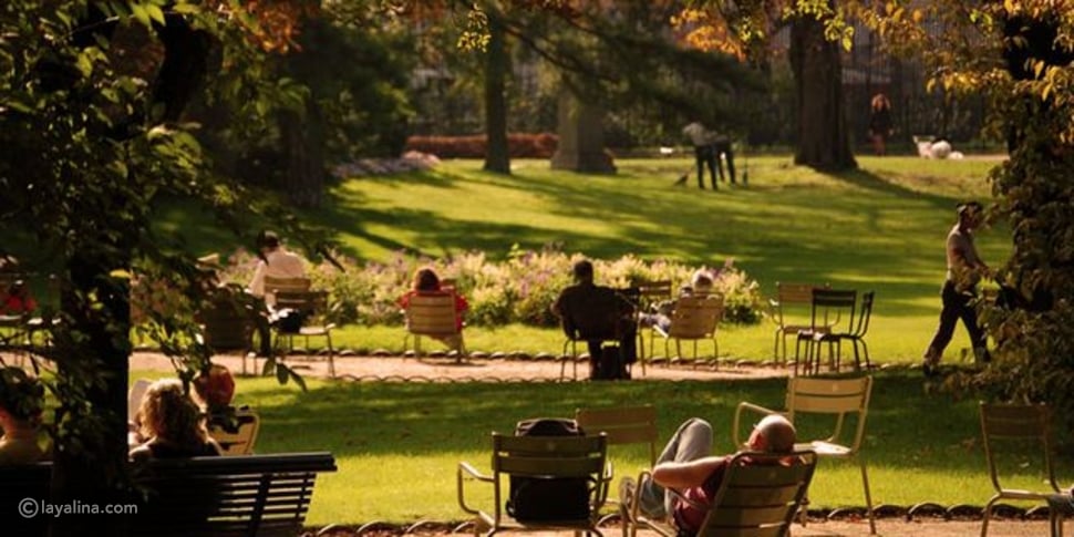 شهر العسل في باريس - حديقة لوكسمبيرغ