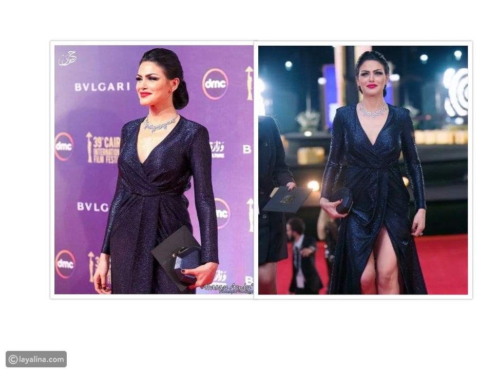 الممثلة التونسية دارين حداد بفستان من Elisabetta Franchi