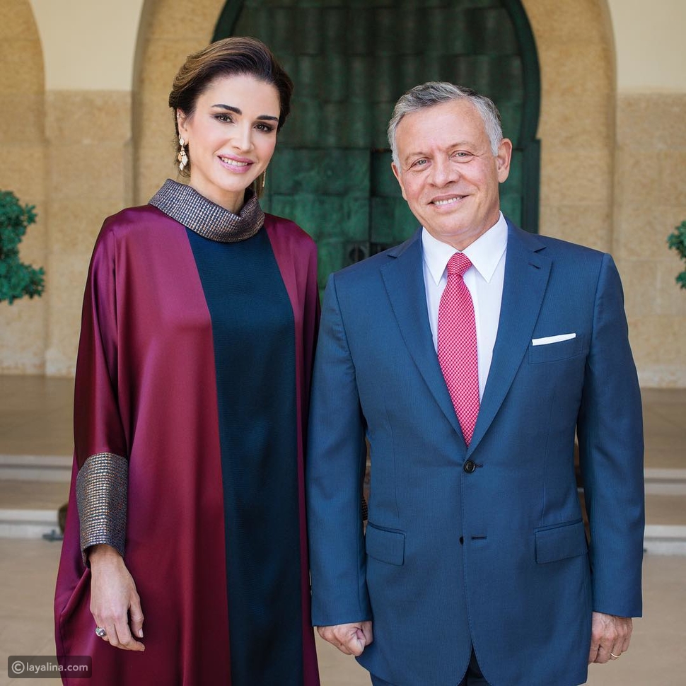 أناقة الملكة رانيا في عيد الاستقلال