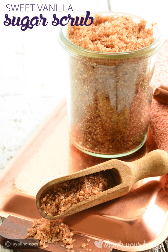 مقشر الفانيليا والسكر