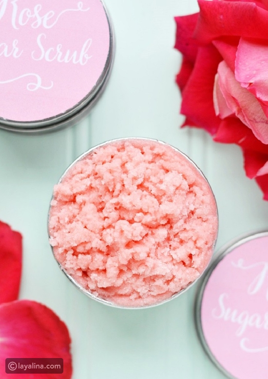 مقشر الورد والسكر لليدين