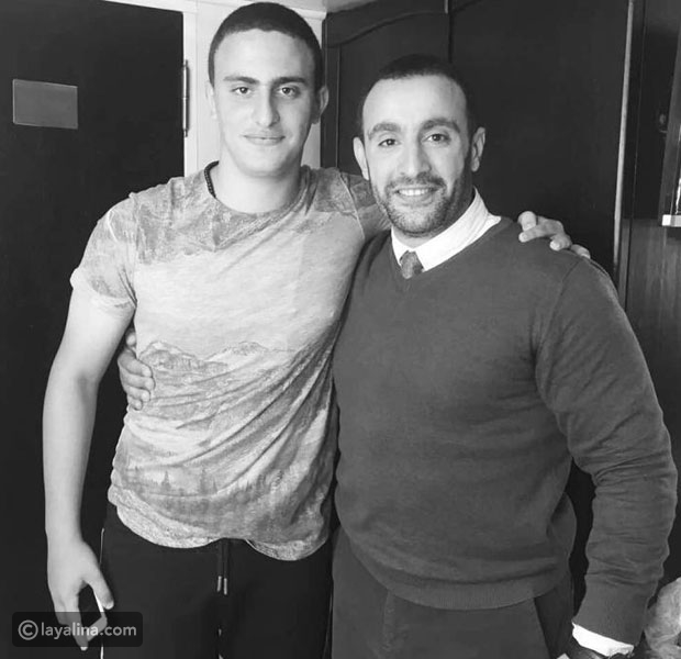 أحمد السقا وابنه